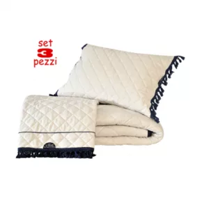 SET 3 PZ. CUSCINO + PIUMONE + COPRILETTO