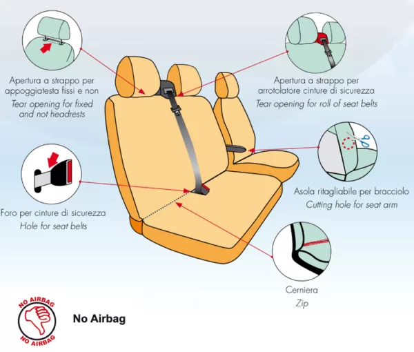 coprisedili completi 3 posti furgone 209 scheda prodotto
