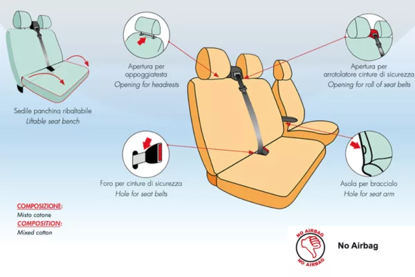coprisedili completi 3 posti furgone man tge crafter dal 2017 234 scheda