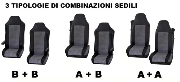 3 COMBINAZIONI DI SEDILI