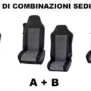 3 COMBINAZIONI DI SEDILI